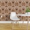 Peel & Stick Wallpaper 2FT Wide Western Cowboy Cowgirl Longhorn Southwest Earth Tone Cattle Horseshoe Desert Rustic Custom Removable Wallpaper by Spoonflower